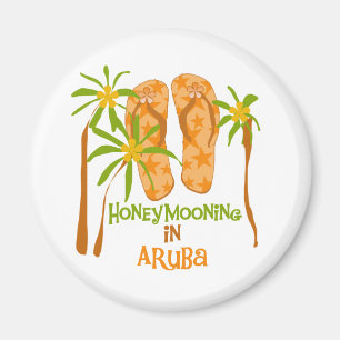 Honeymooning in Aruba Magnet