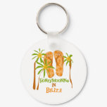 Honeymooning in Belize Keychain