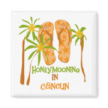 Honeymooning in Cancun Magnet