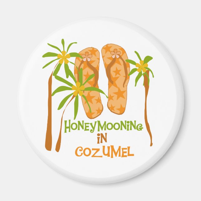 Honeymooning in Cozumel Magnet (Front)
