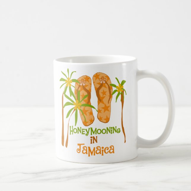 Honeymooning in Jamaica Coffee Mug (Right)