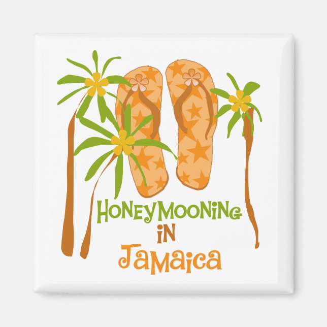Honeymooning in Jamaica Magnet (Front)