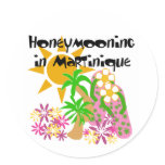 Honeymooning in Martinique Classic Round Sticker