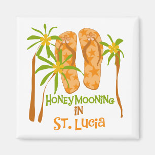 Honeymooning in St. Lucia Magnet