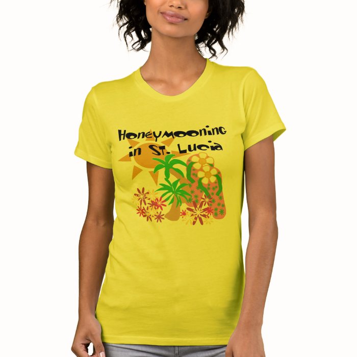 Honeymooning in St. Lucia T shirts