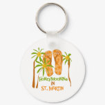 Honeymooning in St. Martin Keychain