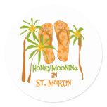 Honeymooning in St. Martin Sticker