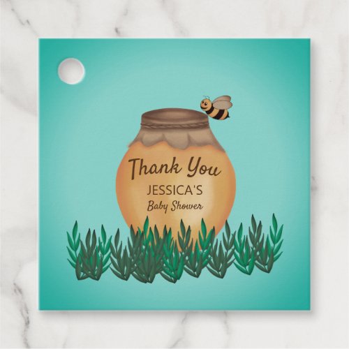 Honeypot Bumblebee Baby Shower Thank You Favor Tags