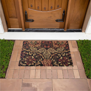 Honeysuckle, a William Morris vintage design Doormat