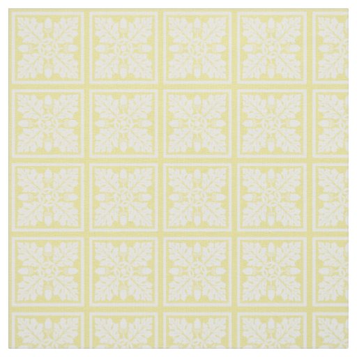 Honeysuckle Acorn and Leaf Tile Design Fabric