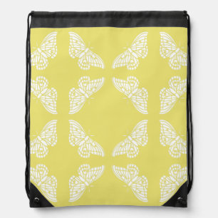 Honeysuckle and Crafts Butterflies Drawstring Bag