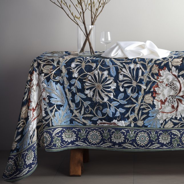 Honeysuckle Art Nouveau Floral Pattern Morris Tablecloth (Creator Uploaded)