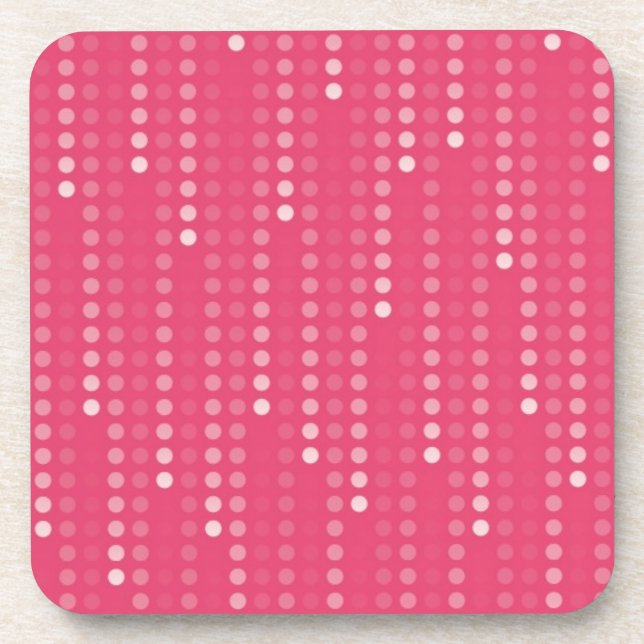 Honeysuckle background beverage coaster (Front)