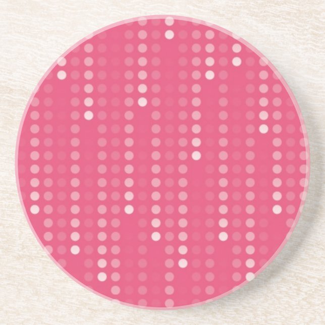 Honeysuckle background sandstone coaster (Front)