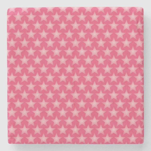 Honeysuckle background stone coaster (Front)