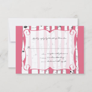 Honeysuckle Birch Tree Wedding Response Card