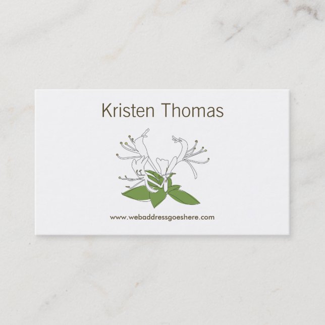 HONEYSUCKLE Business Card (Front)
