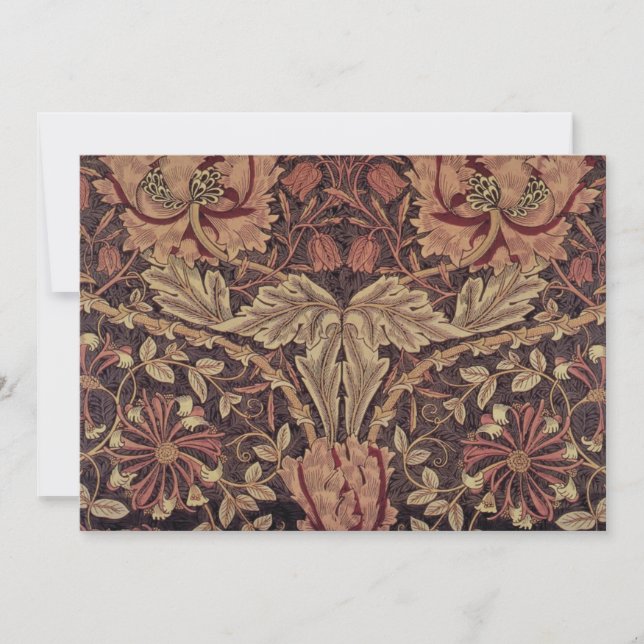 Honeysuckle by William Morris, Garden Flowers Art (Front)