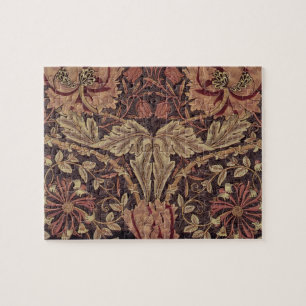Honeysuckle by William Morris, Garden Flowers Art Jigsaw Puzzle