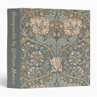 Honeysuckle by William Morris, Vintage Flowers Art 3 Ring Binder