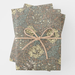 Honeysuckle Delight William Morris Larkspur Wrapping Paper Sheets