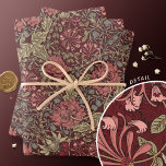 Honeysuckle Delight William Morris Larkspur Wrapping Paper Sheets<br><div class="desc">Transform your gifts into exquisite works of art with our Honeysuckle wrapping paper. Inspired by the timeless elegance of William Morris' Honeysuckle pattern, this beautiful set of three 19" x 29" pre-cut sheets showcases intricate floral designs in soft, muted tones. Perfect for any occasion, our wrapping paper not only elevates...</div>