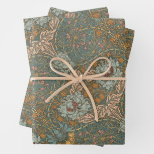 Honeysuckle Delight William Morris Larkspur Wrapping Paper Sheets