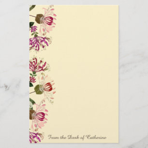 Honeysuckle Flowers Floral Botanical Stationery