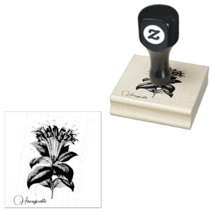 Honeysuckle Flowers Rubber Stamp