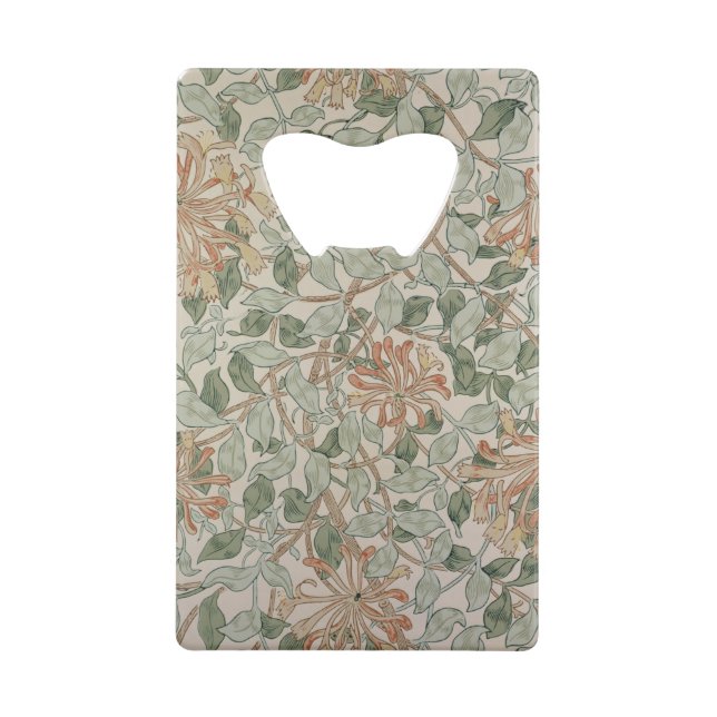 'Honeysuckle II' design Credit Card Bottle Opener (Front)