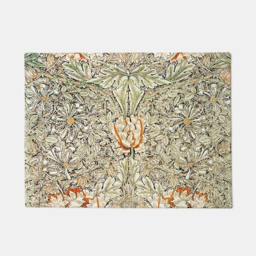 Honeysuckle Pattern 1876 By William Morris Doormat