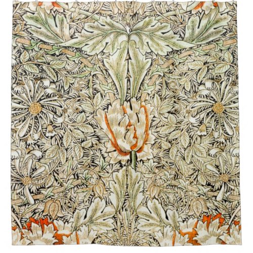 Honeysuckle Pattern 1876 By William Morris Shower Curtain