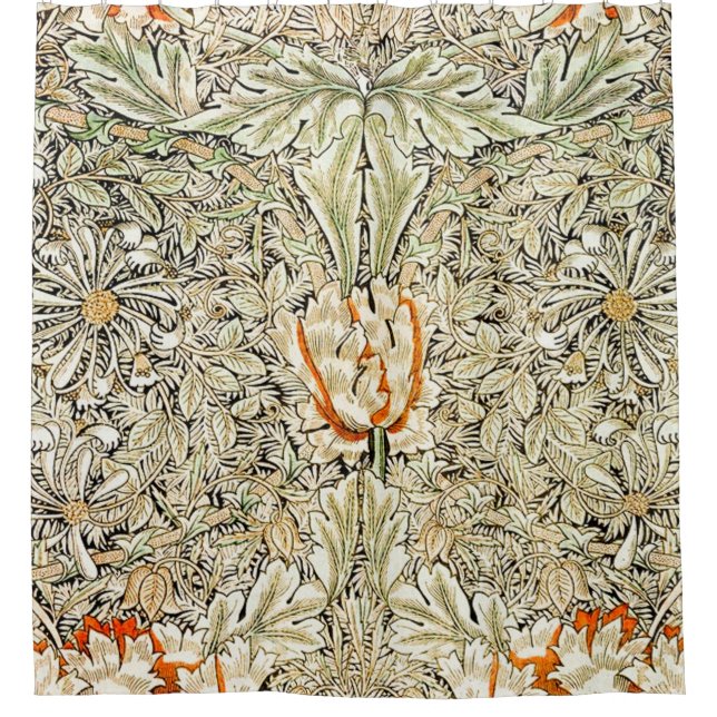 Honeysuckle Pattern (1876) By William Morris Shower Curtain (Front)
