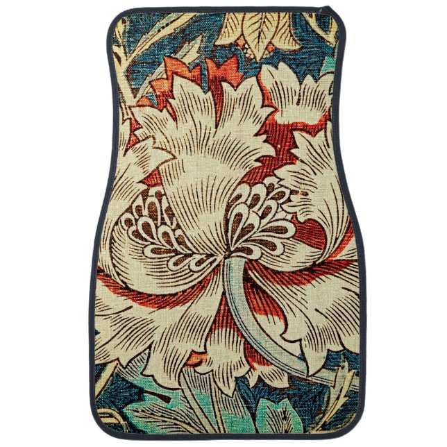 Honeysuckle Pattern Car Floor Mat (Front)