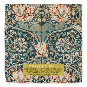 Honeysuckle Pattern - Design of William Morris  Bandana