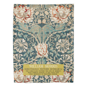 Honeysuckle Pattern - Design of William Morris Duvet Cover