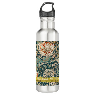 Honeysuckle Pattern - Design of William Morris Stainless Steel Water Bottle