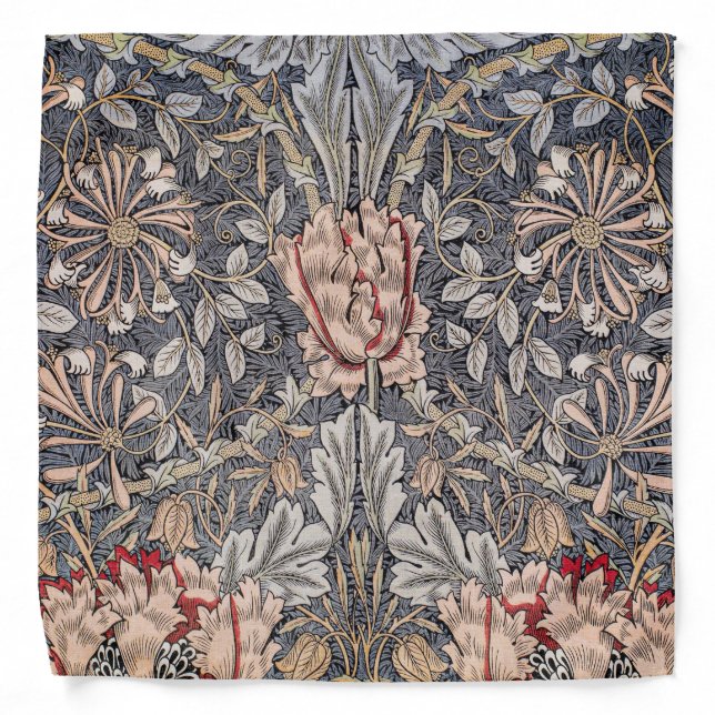 Honeysuckle Print (by William Morris) Bandana (Front)