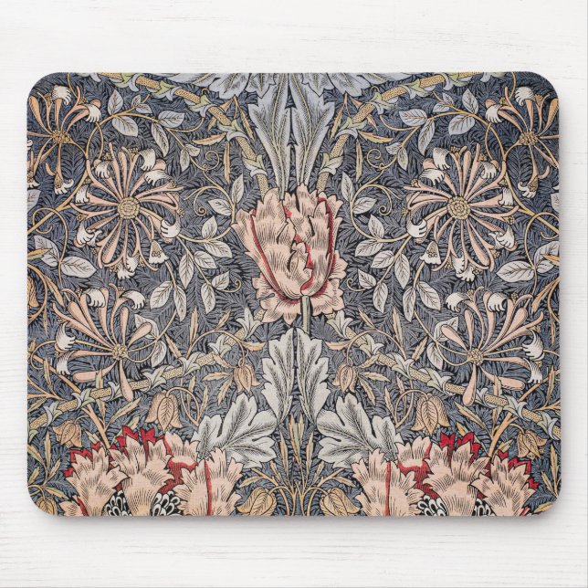 Honeysuckle Print (by William Morris) Mouse Pad (Front)