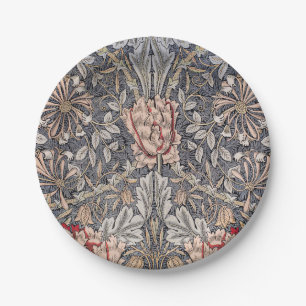 Honeysuckle Print (by William Morris) Paper Plates