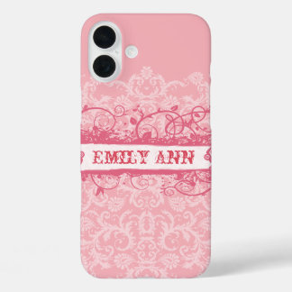 Honeysuckle Swirl Grunge iPhone Case