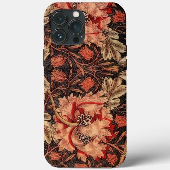 Honeysuckle Vintage Floral Pattern Iphone 13 Pro Max Case by encore_arts at Zazzle