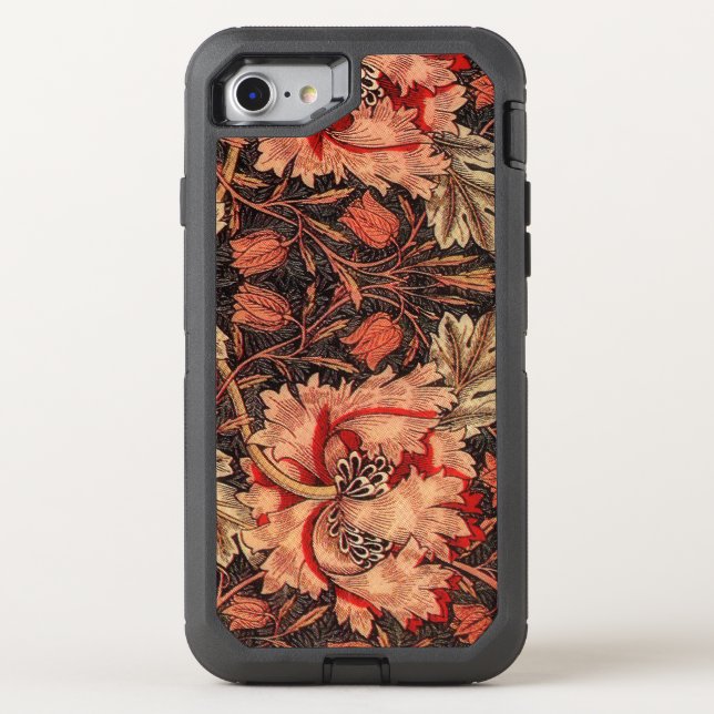 Honeysuckle Vintage Floral Pattern Otterbox iPhone Case (Back)