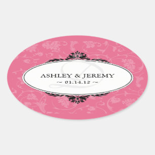 Honeysuckle Wedding Favor Stickers