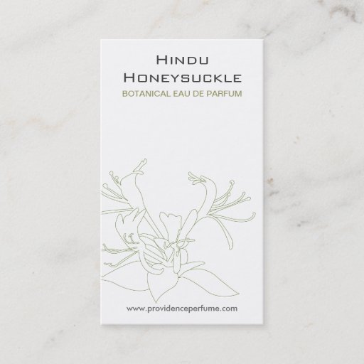 Customizable HONEYSUCKLE WHITE Business Card