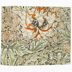 Honeysuckle, William Morris 3 Ring Binder