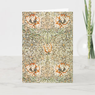 Honeysuckle, William Morris Card