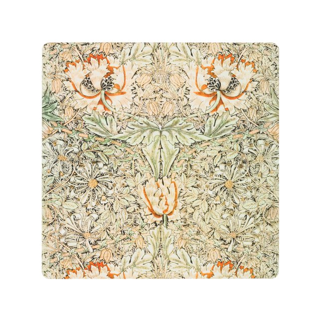Honeysuckle, William Morris Metal Print (Front)