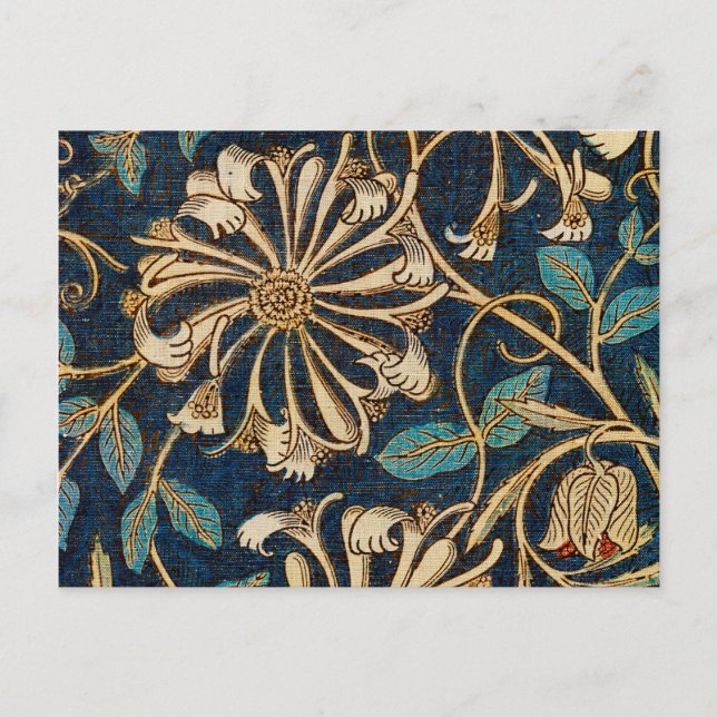 Honeysuckle, William Morris Postcard (Front)