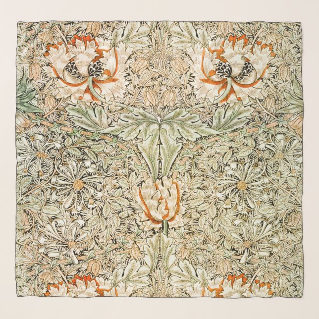Honeysuckle, William Morris Scarf (Front)